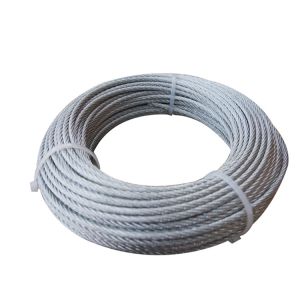 7x7 Construction Galvanized Aircraft Cable 1/16 Inch Diameter