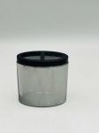 Black Nickel Glass Bathroom Accessories Sets Round Shape Ion Plating Effect