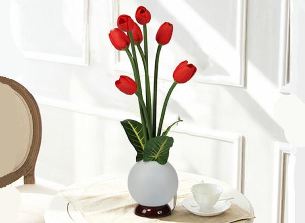 LED Night Light Fake Flower Tulip Vase Lamp Small Night Light Export Foreign