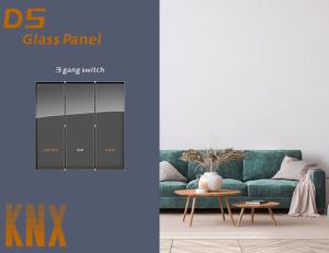 China Smart KNX Wall Switch 86mmx86mm Glass Panel Wall Push Button Switch factory