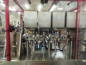 China Intermittent 4 Head Nozzle 60 Ppm Toothpaste Tube Filler factory