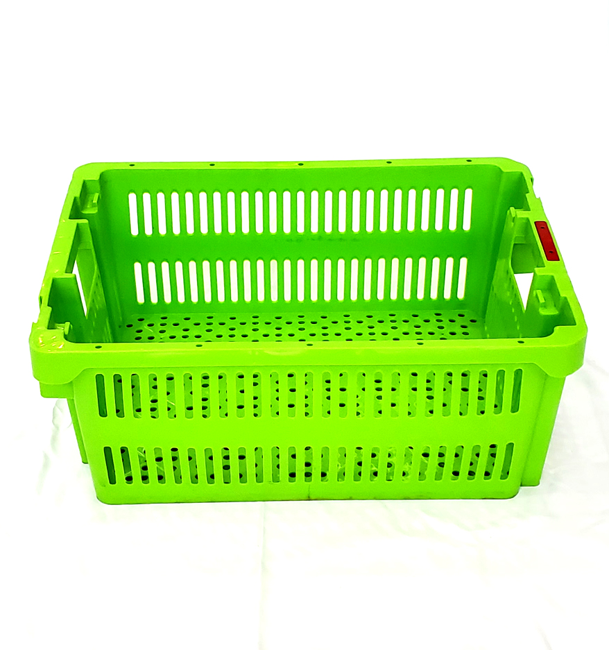 Durable Nestable Plastic Crates 505*370*210mm Size Convenient for Moving and Shipping