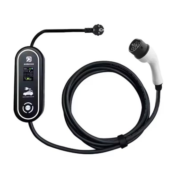 PC Copper 3.5kw Portable EV Charger Type2 Fast Electric Car Charging Station for