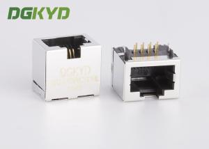 China Metal Shielded Female Rj45 Ethernet Jack Connector Without Transformer , 11.5mm factory
