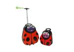 17 Inch Ladybug Style Kids Travel Luggage With Retractable Handles