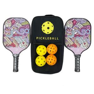 China Full Carbon PP Honeycomb Pickleball Paddles Pink Carbon Fiber Pickleball Paddle factory