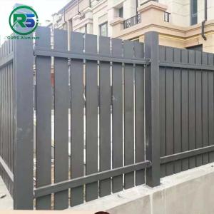 China Vertical Slat Contemporary Aluminum Fence Customized Design Colour factory