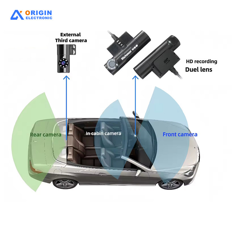 China 360° Angle Emergency-Ready Dashcam G-SENSOR SOS Alerts with GPS Powered by Car Charger factory
