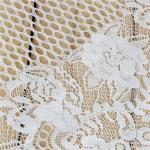 2017 Newest Fashion style ivory border eyelash tassel dress trimming french lace