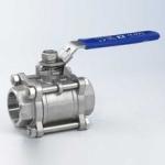 Blue / Red Handle 4 Inch Stainless Steel Ball Valve Custom Heavy Type