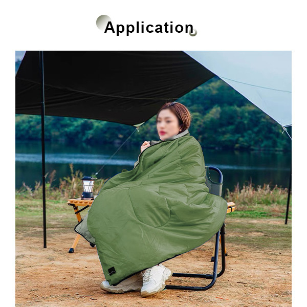 Warm Weather Sleeping Bag Comfortable Rectangle Sleeping Bag With Hood