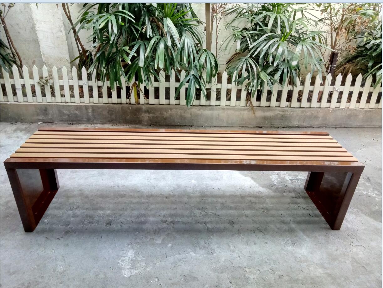 6 Feet Long Metal Outdoor Bench Seat Backless For Changing Room Park ODM