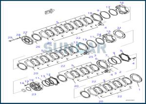 China 154-15-22811 1541522811 Gasket Seal Ring For Transmission Bulldozer D155A-2A factory