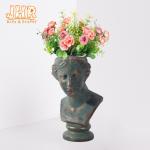 33.5x32x44.5cm Clay Flower Pots Antique Bronze Plant Lion Statue Indoor Planters