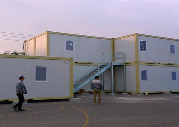 External Stairs Storage Container Houses , Shipping Container Storage For