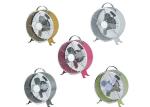 Mini Metal Retro Small Table Electric Clock Fan 9 Inch Fashion