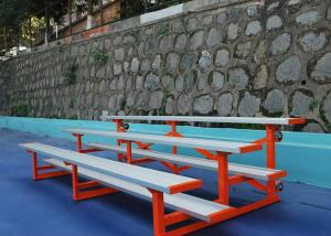 China Portable Temporary Spectator Stands With Fixed Bleacher / Pneumatic Wheels factory