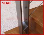 Steel Cable Stair VK79SC Carbon Steel Powder-coate Aluminum Treed Beech Wooden