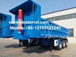 3 Axles 30-50CBM Front Lifting Semi Tipper Trailer For Sale