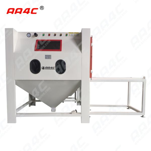 AA4C customized heavy duty big size derusting rust removal polishing shot blasting sandblast cabinet