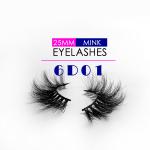 Fancy 6D Mink Lashes Pure Handmade Craft Natural Black Color 8 - 25MM Length