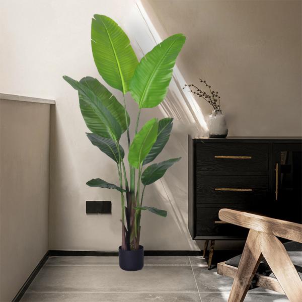 artificial palm tree plants 4 ft 5.3 ft 6 ft best artificial bird of paradise plant Greenery Bonsai Tropical Artificial Plant for Party Hotel Wedding
