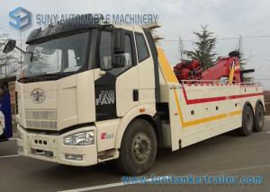 China 6 X 4 FAW Rotator Wrecker Road Rescue Truck 50 Ton 180kw / 245hp factory