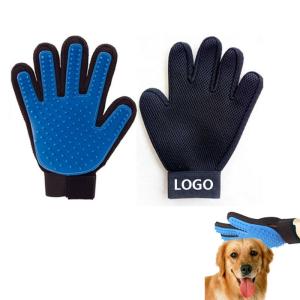 China Colorful Promotional Pet Massage Gloves Dog Comb Logo Customized factory