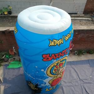 China Customized Giant Beer juice Advertising inflatable zip-top can for promotion event bottle mascot characters factory