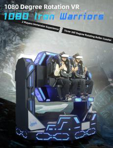 China 9D 1080 Virtual Roller Coaster Ride Simulator Game With 8000W factory