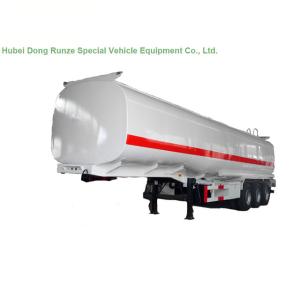 China Carbon Steel Diesel Tank Semi Trailer , 45000 L Gasoline Tank Trailer For Transport factory