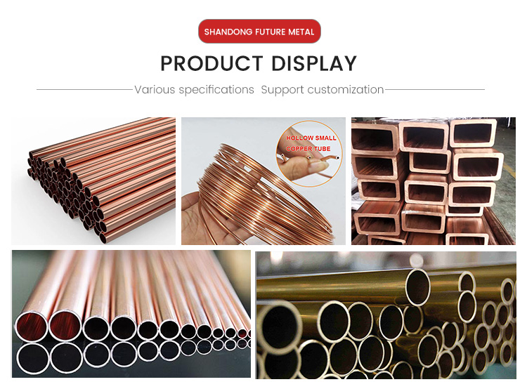 Water Tube Copper Pipe Customized For Oil / Gas Transportation System