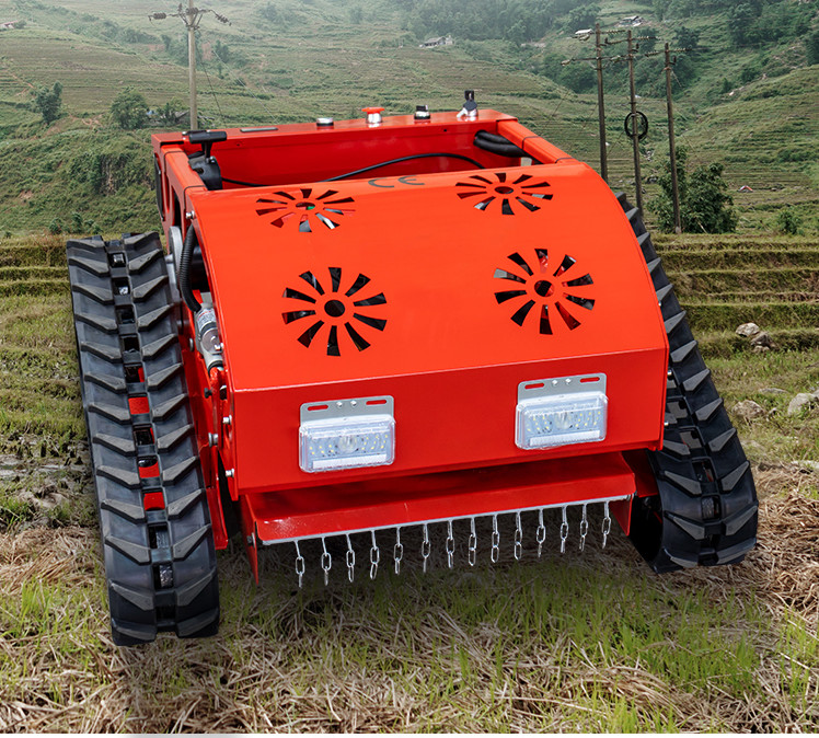 Affordable Remote Control Crawler Lawn Mower 550mm Cutting ISO CE Certified