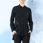 Blank High End Mens Fashion Casual Shirts Full Sleeve Polyester / Cotton