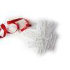 China White Balloon Decoration Accessories , Balloon Clip Ties H Shape Easy Sealing factory