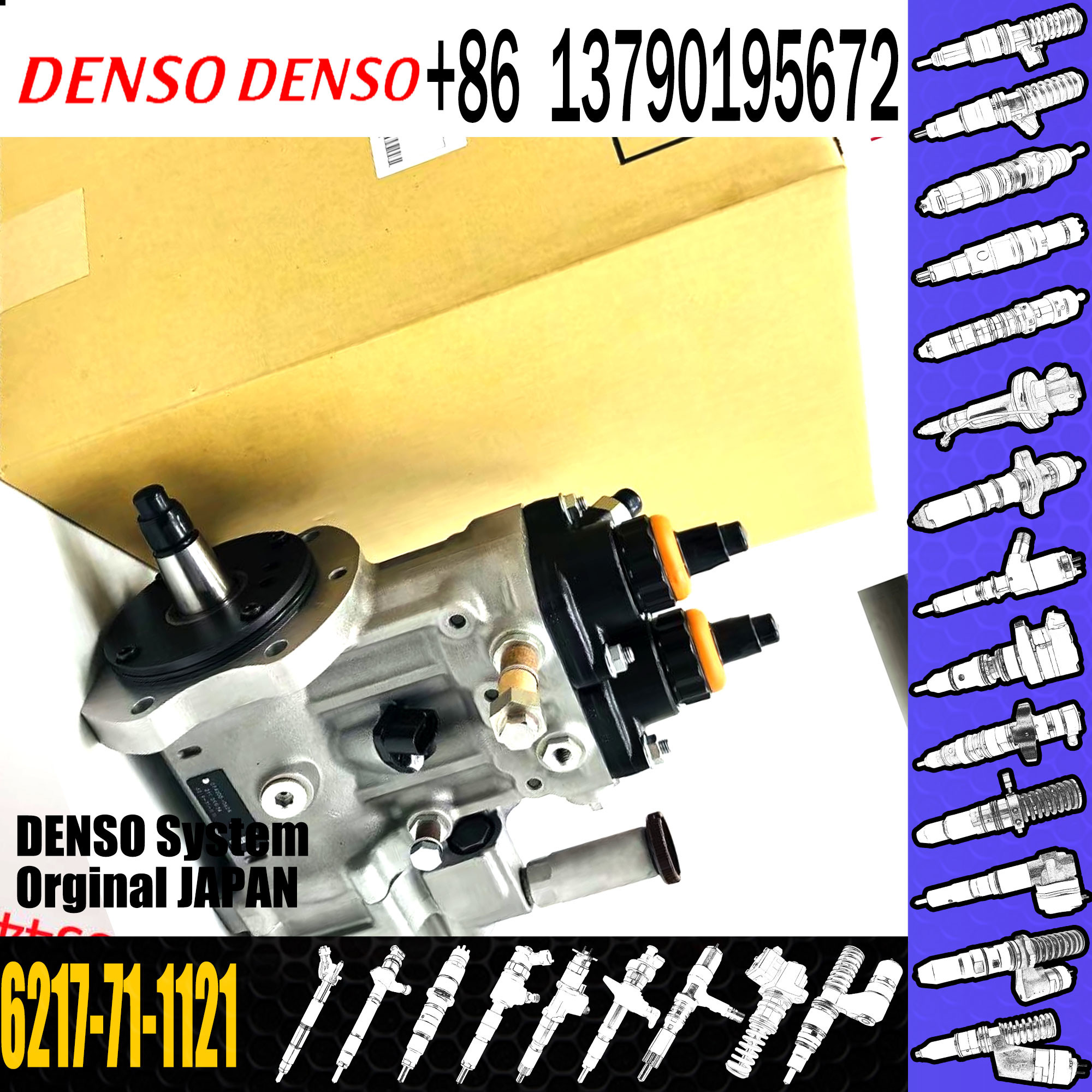 High quality China made fuel injection pump 6D140E-3 engine injection pump 094000-0320 6217-71-1121