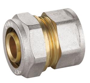 China Nickel Plated Brass Fittings PF5003 Female Straight Union Connector factory