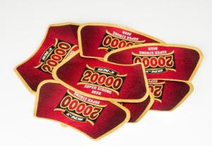 China aluminum foil beer label metallized paper 0.2mm thickness aluminum foil gold aluminum foil label factory