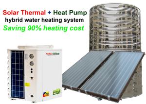 China 11-100 KW Commercial Solar Water Heater Galvanized Sheet Housing Material factory