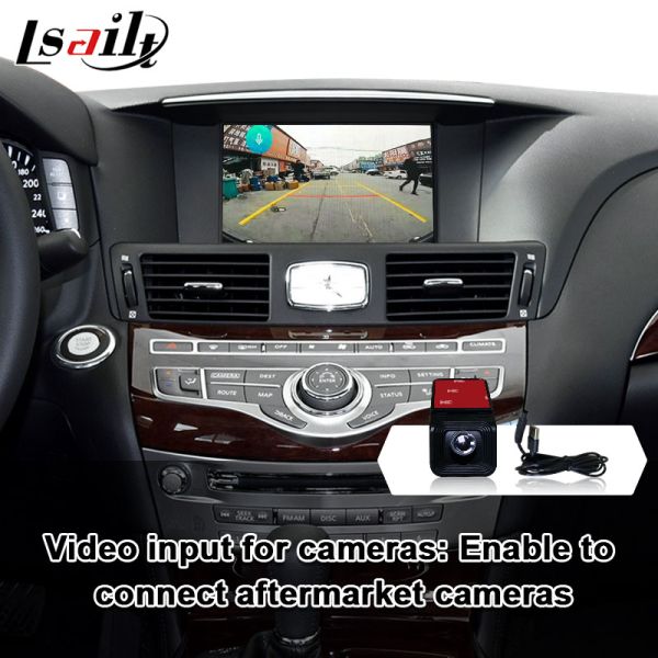 CarPlay Interface for Infiniti Q70 Q70L M35 M45 Fuga 2009-2019 Wireless Android Auto Adapter Integration Mobile Phone Mirroring, AC Temperature