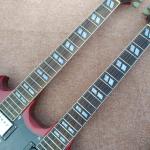 Red EDS1275 Custom Shop double Neck Electric Guitar 6/12 strings Wholesale