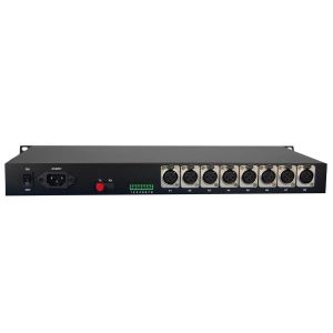1~16 XLR broadcast audio fiber Multiplexer