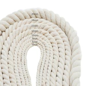 China Twist Rope Length 0-10000m with Soft and Durable 3mm 5mm Braided Cotton Macrame Rope factory
