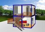 Steel Door Custom Container House Glass Wall 36W Double Tube Lamp For Tourism