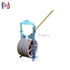 China 508 X 75MM Heavy Duty Wire Rope Pulley Conductor Stringing Blocks on sale