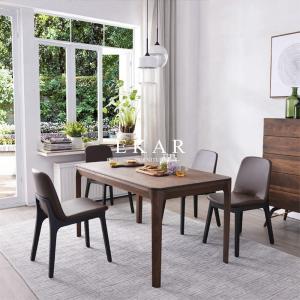 China European Simple Furniture 6 Chairs Set Rectangular Dining Table Solid Wood factory