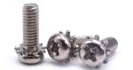 Stainless Steel Cross Recessed Pan Head Screw With External Tooth Lock Washer