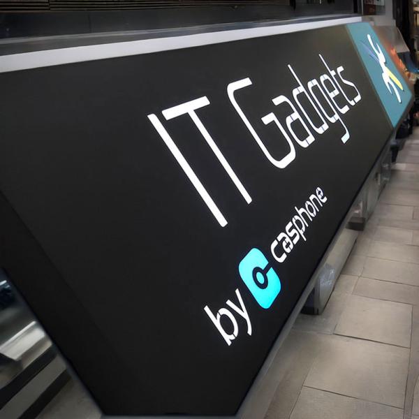 Retail Shop Name Sign Board Design Acrylic 3D LED Illuminated Letter Mobile Phone Cellphone Repair LED Sign