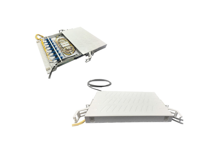 96FO 19 Inch Fiber Optic Patch Panel ABS Plastic Slidable