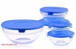 5Pcs Heat Resistant Preservation Glass Bowls Nested Dipping or Storage Bowls